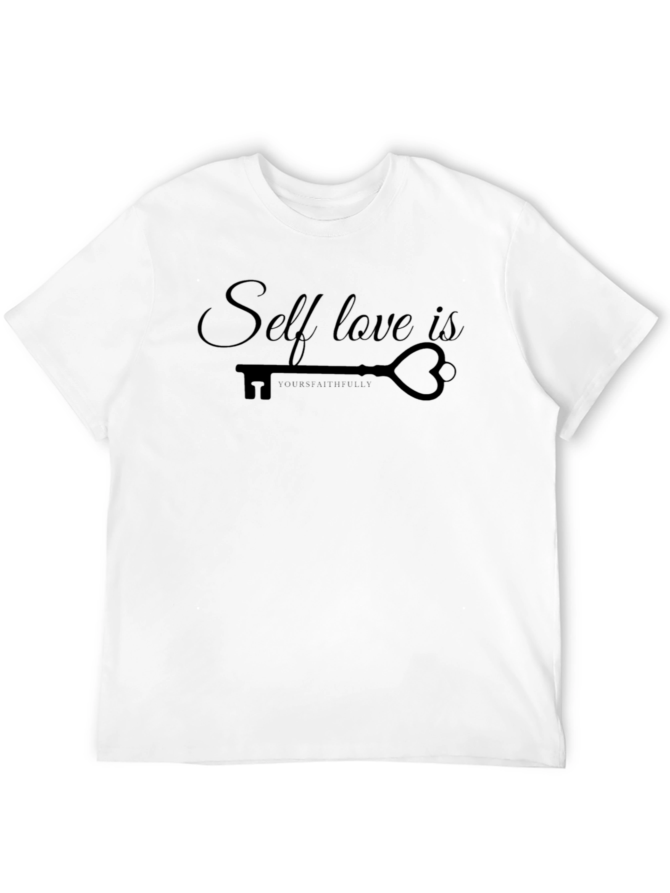 Self Love Is Key Black Graphic Tee