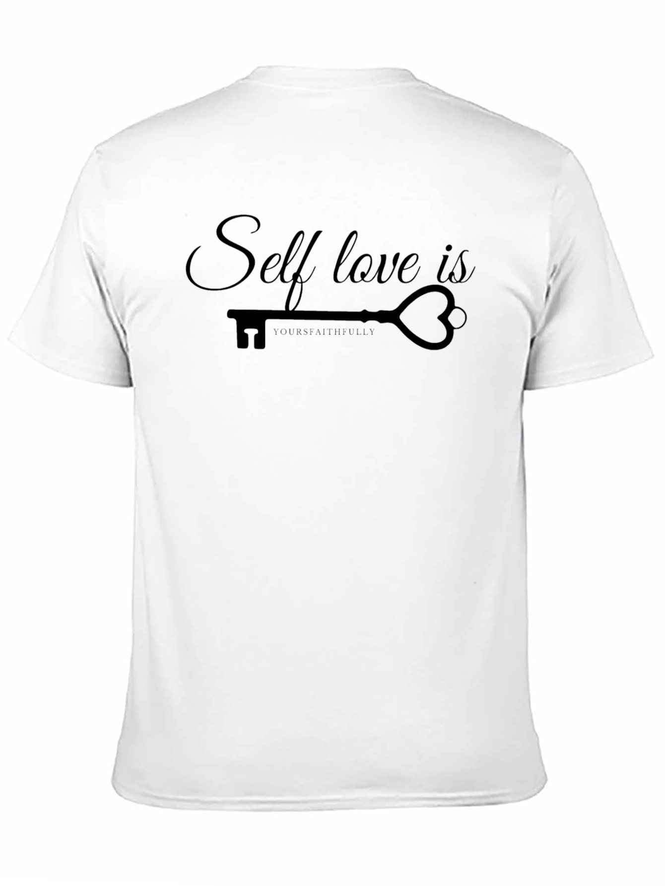 Self Love Is Key Black Graphic Tee