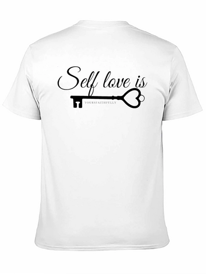 Self Love Is Key Black Graphic Tee