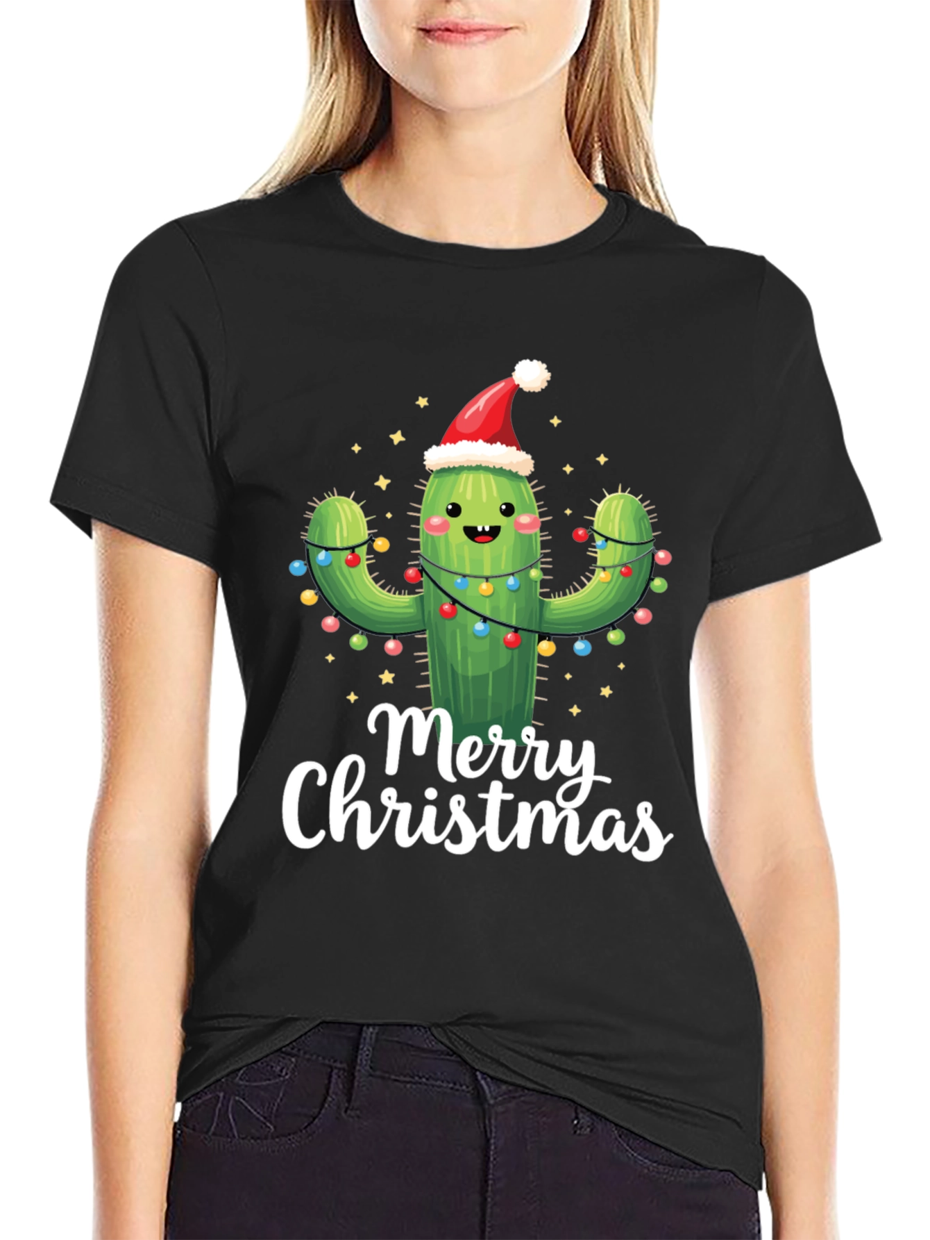 Merry Christmas Cactus T-Shirt