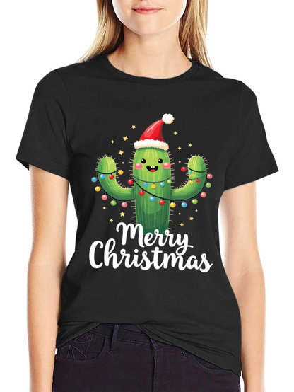 Merry Christmas Cactus T-Shirt