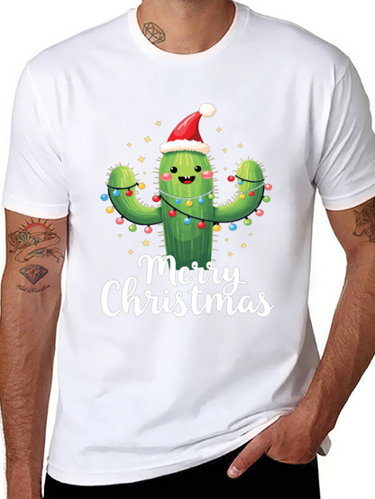 Merry Christmas Cactus T-Shirt