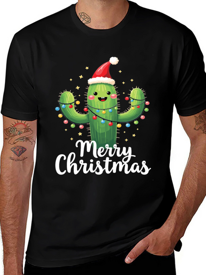 Merry Christmas Cactus T-Shirt