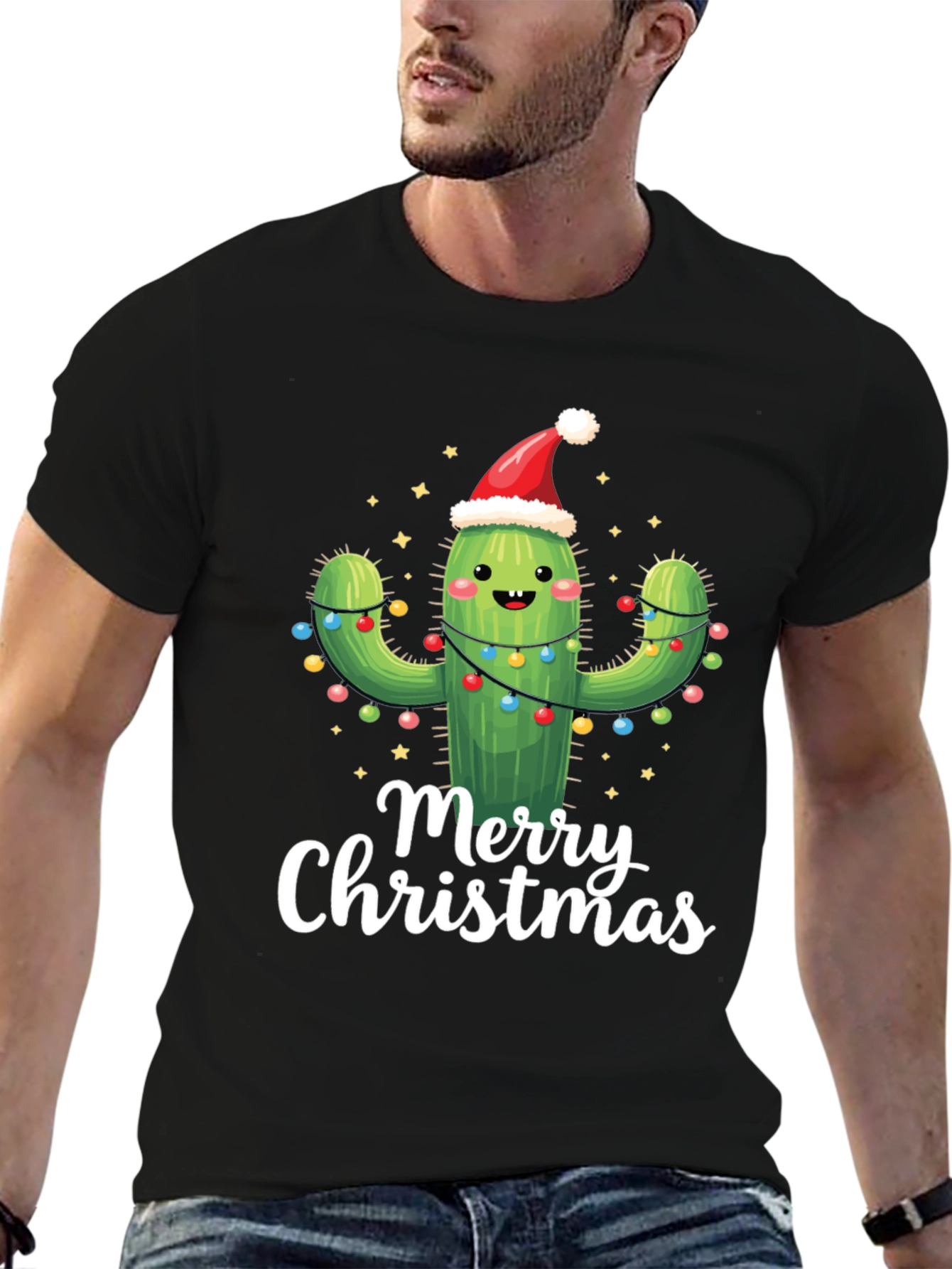 Merry Christmas Cactus T-Shirt