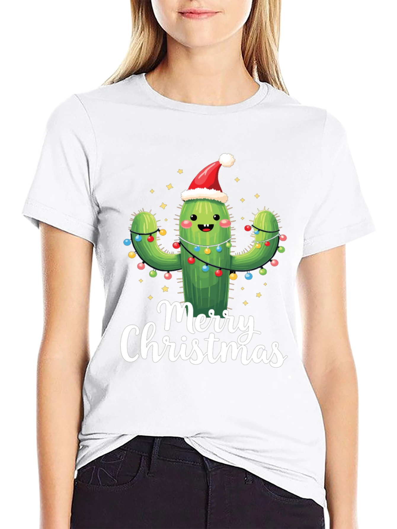 Merry Christmas Cactus T-Shirt