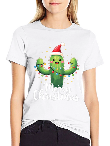 Merry Christmas Cactus T-Shirt