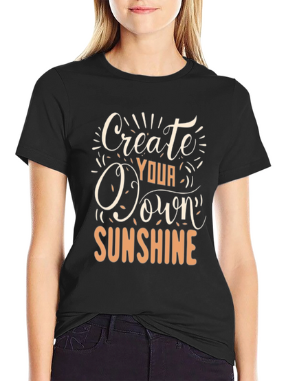 Create Your Own Sunshine Black Graphic Tee