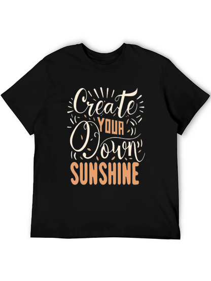 Create Your Own Sunshine Black Graphic Tee
