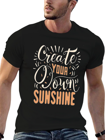 Create Your Own Sunshine Black Graphic Tee