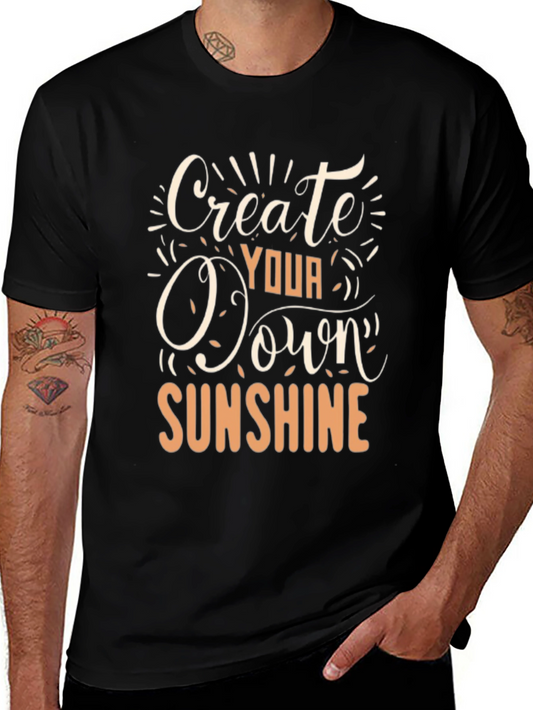 Create Your Own Sunshine Black Graphic Tee