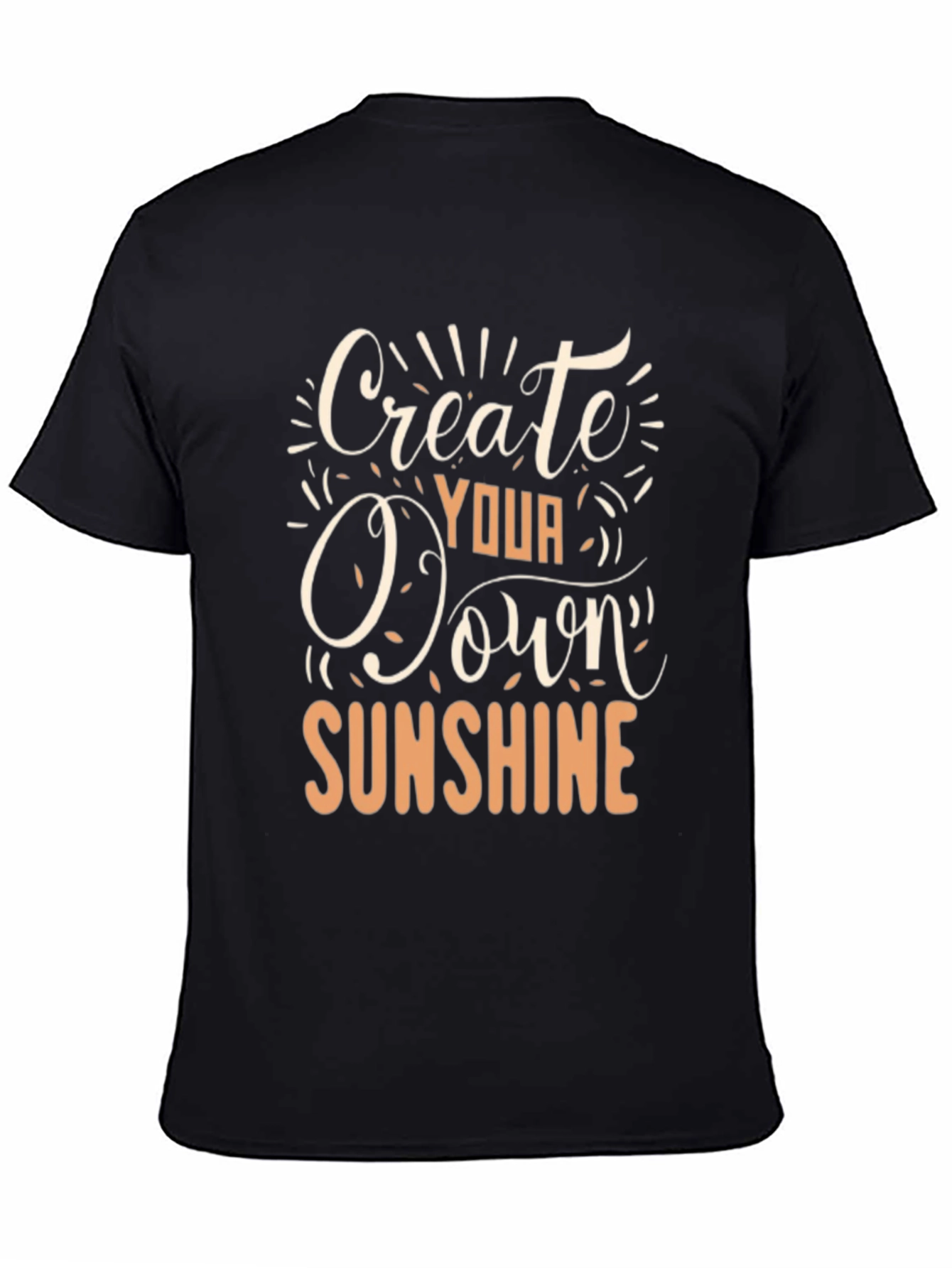 Create Your Own Sunshine Black Graphic Tee