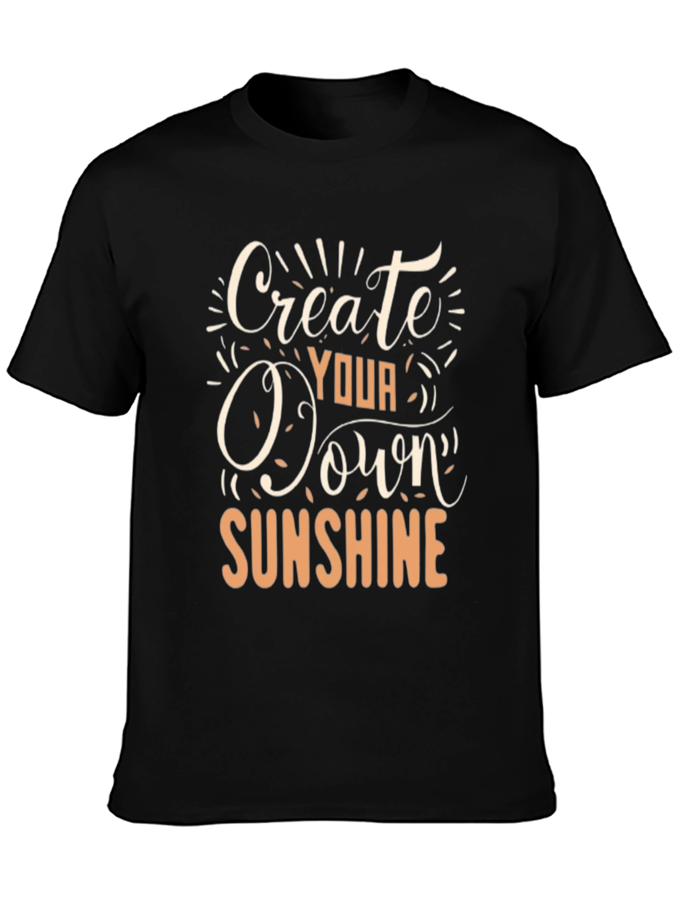 Create Your Own Sunshine Black Graphic Tee