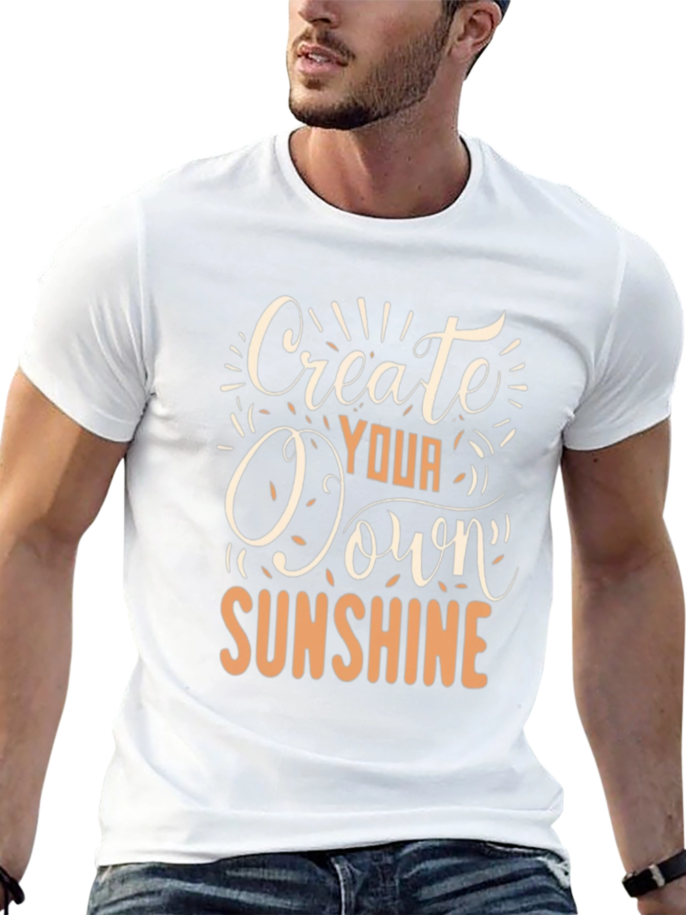 Create Your Own Sunshine Black Graphic Tee
