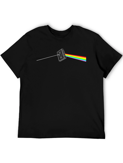 Dark Side Cassette T-Shirt - Classic Rock Rainbow Tee
