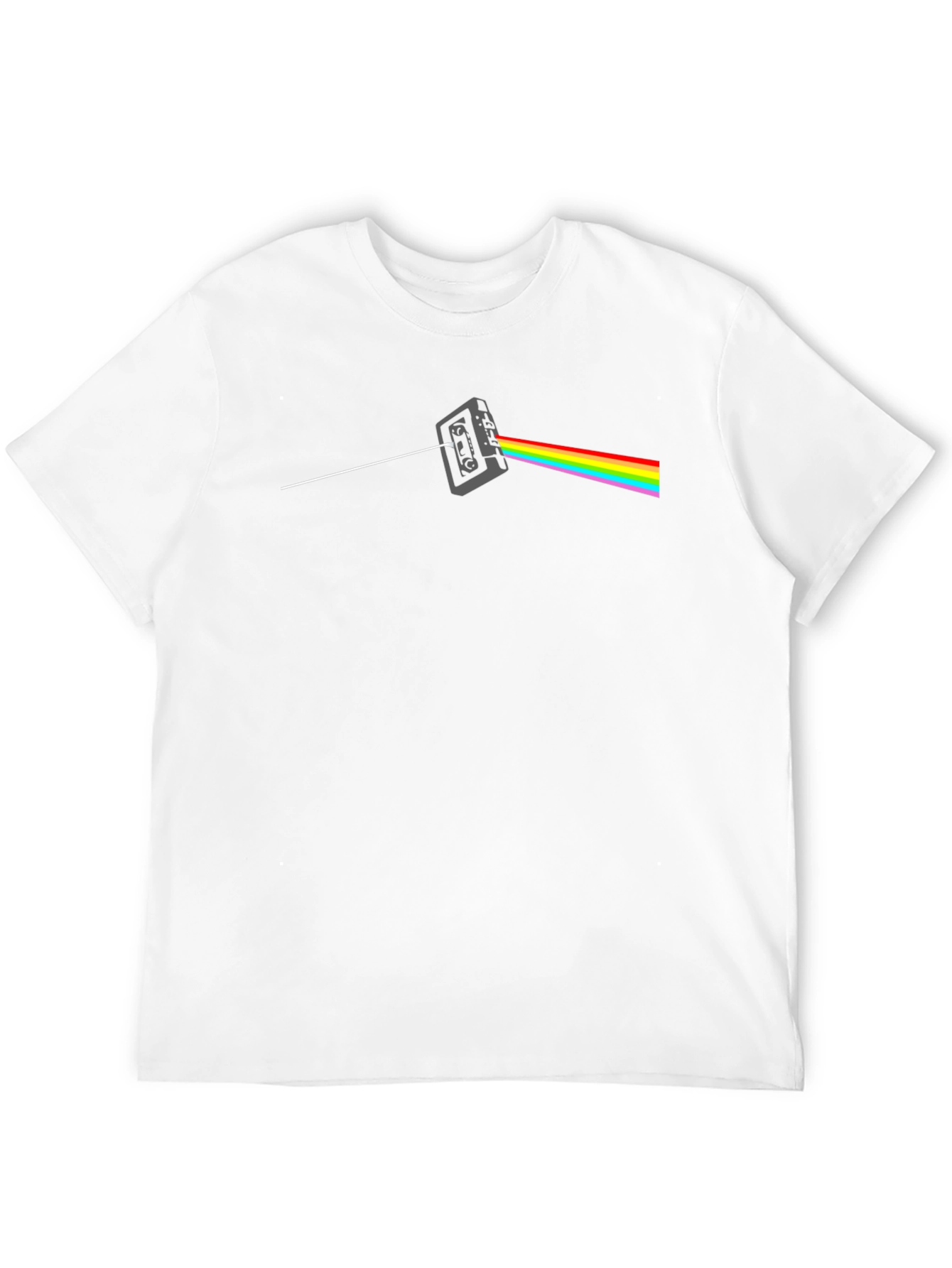Dark Side Cassette T-Shirt - Classic Rock Rainbow Tee