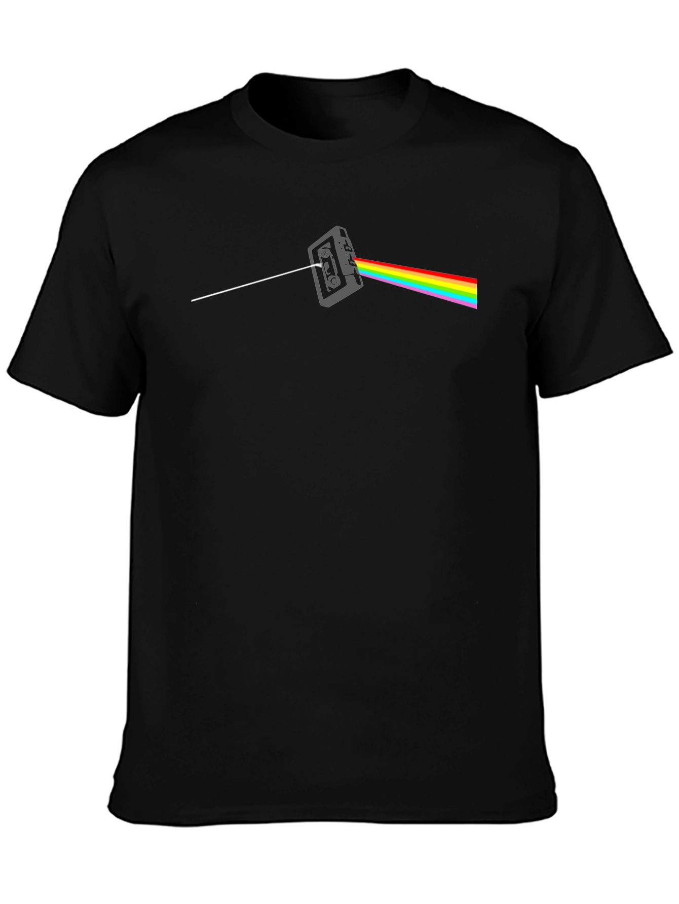 Dark Side Cassette T-Shirt - Classic Rock Rainbow Tee