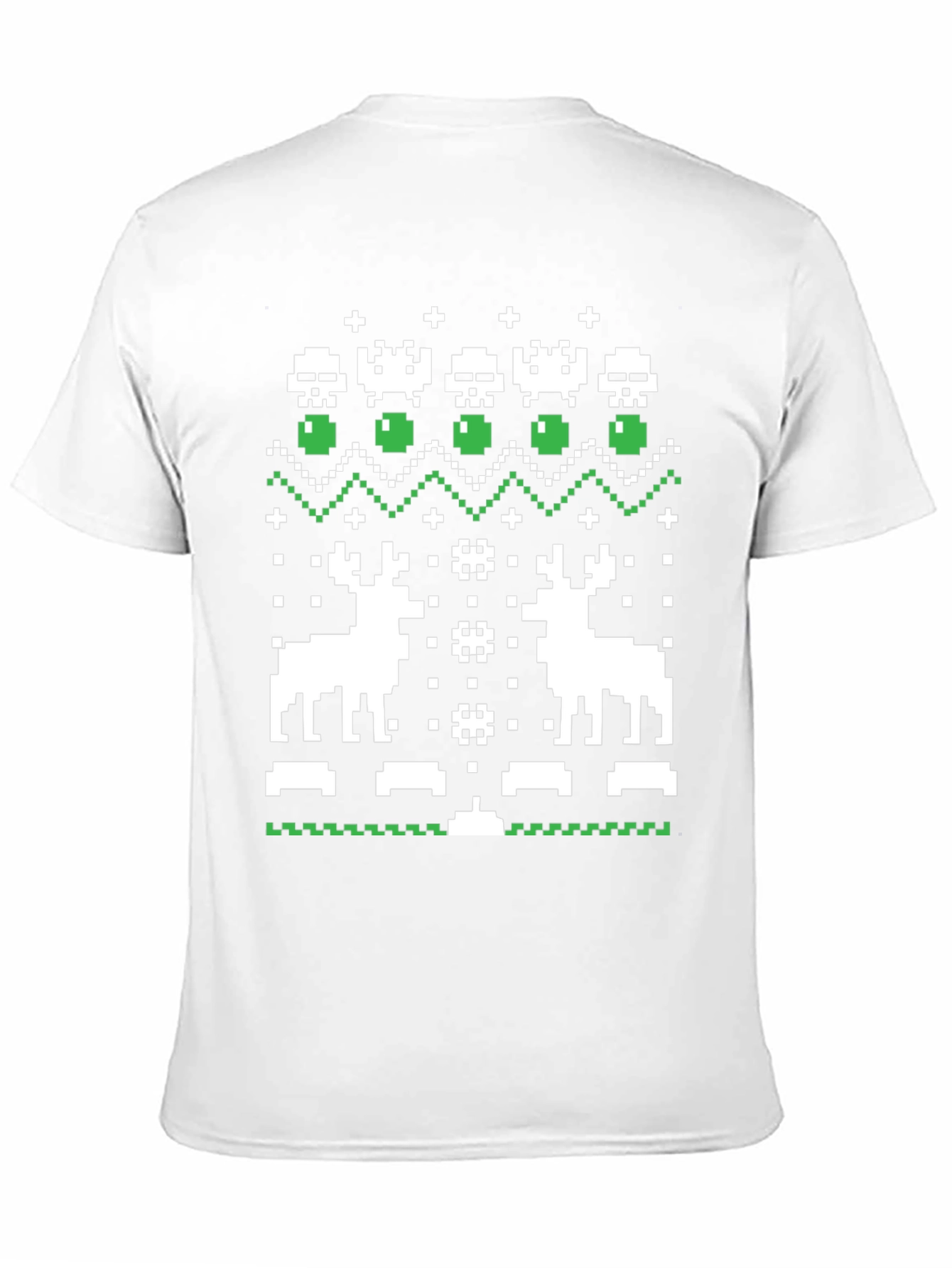 Pixel Art Christmas Deer T-Shirt