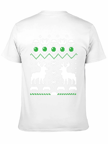 Pixel Art Christmas Deer T-Shirt