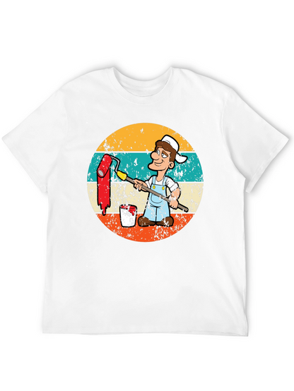 Painter Cartoon Retro T-Shirt