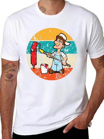Painter Cartoon Retro T-Shirt