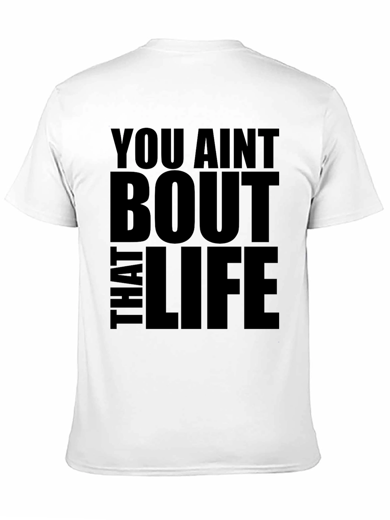 You Aint Bout That Life Black Graphic Tee