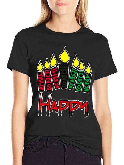 Kwanzaa Happy Candle T-Shirt