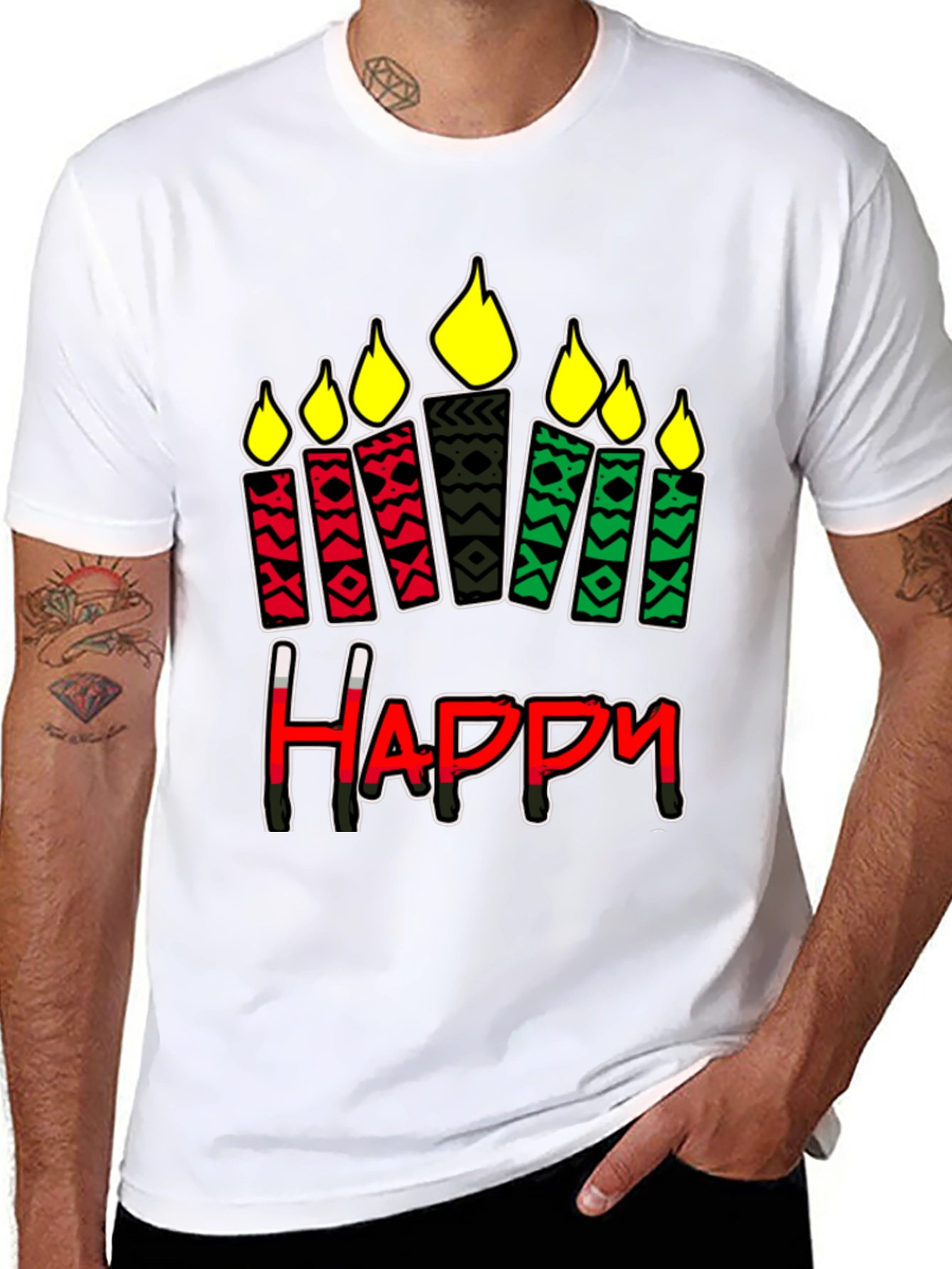 Kwanzaa Happy Candle T-Shirt
