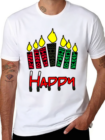 Kwanzaa Happy Candle T-Shirt