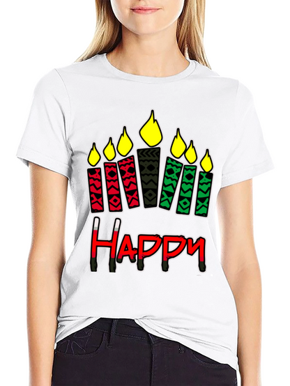 Kwanzaa Happy Candle T-Shirt