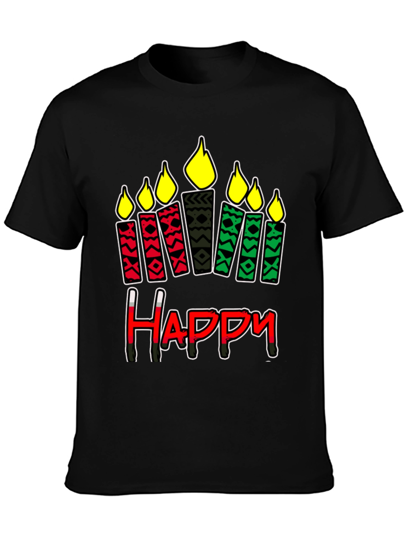 Kwanzaa Happy Candle T-Shirt