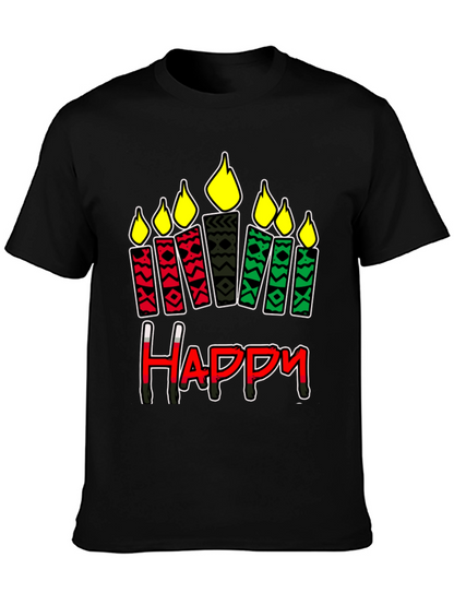 Kwanzaa Happy Candle T-Shirt