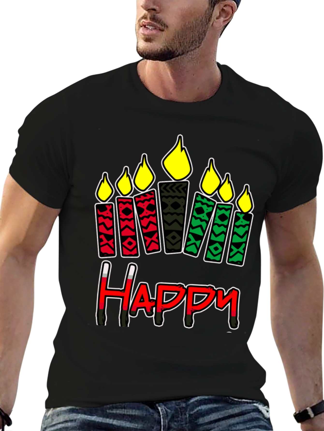 Kwanzaa Happy Candle T-Shirt