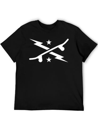 Skate & Strike Graphic Tee - Stylish Black T-Shirt