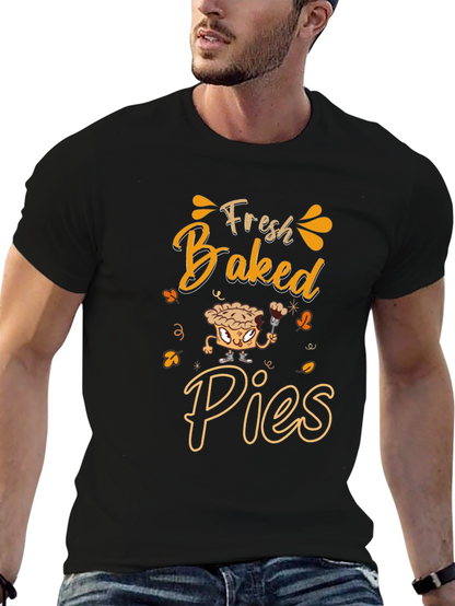 Fresh Baked Pies Graphic Tee - Funny Thanksgiving T-Shirt