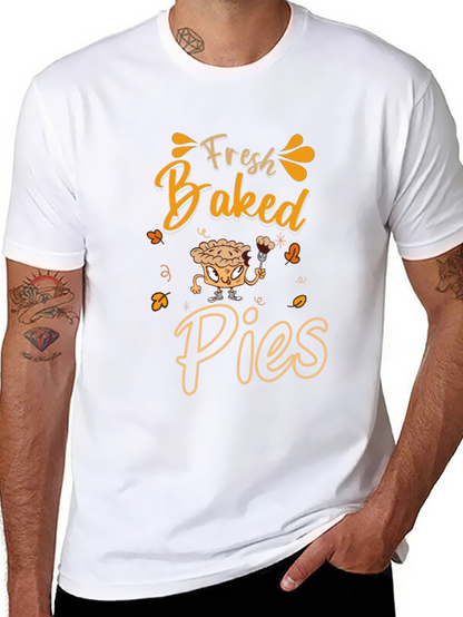 Fresh Baked Pies Graphic Tee - Funny Thanksgiving T-Shirt