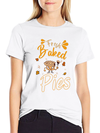 Fresh Baked Pies Graphic Tee - Funny Thanksgiving T-Shirt