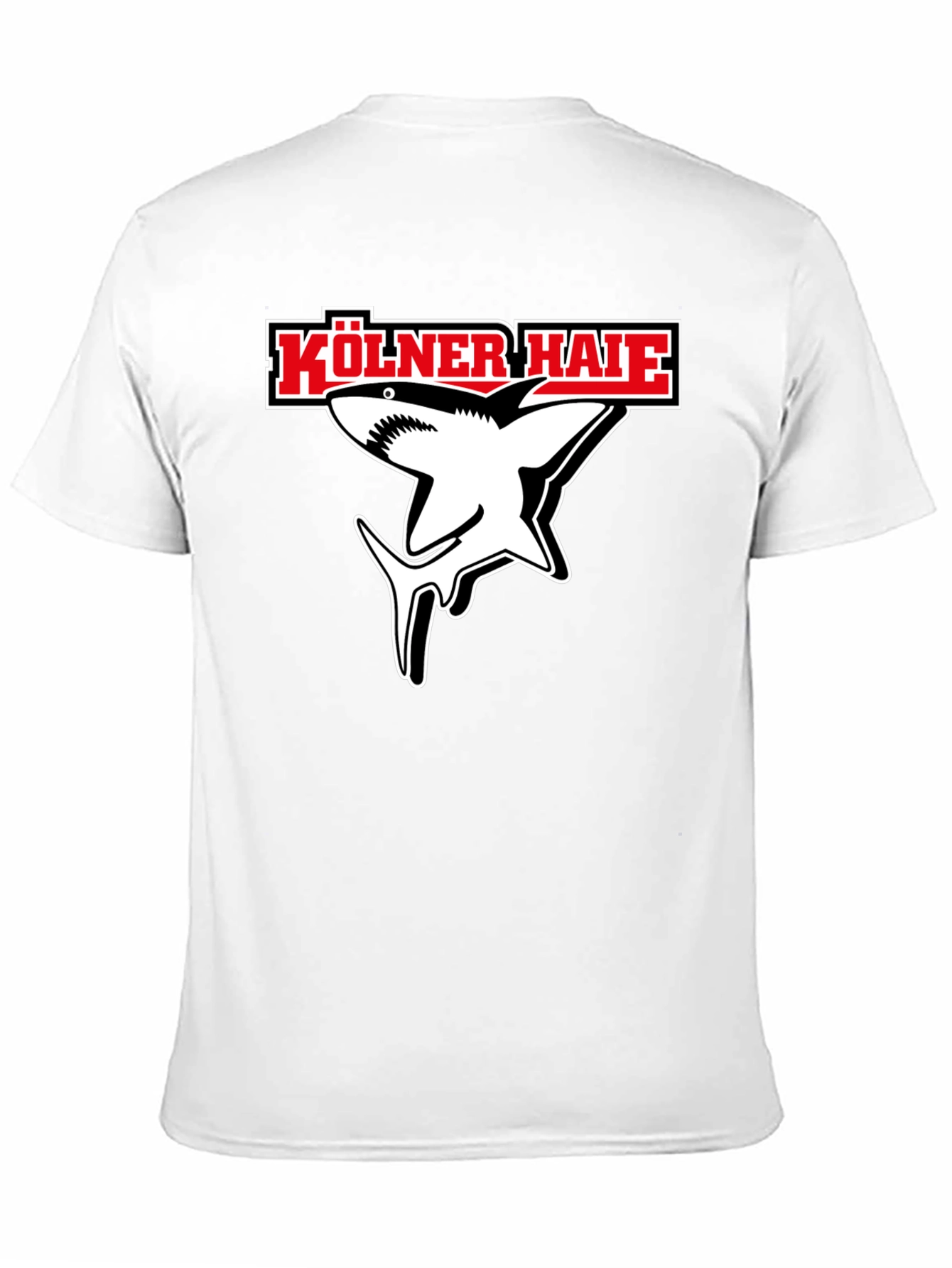 Kölner Haie Shark Graphic Tee - Black Cotton Shirt
