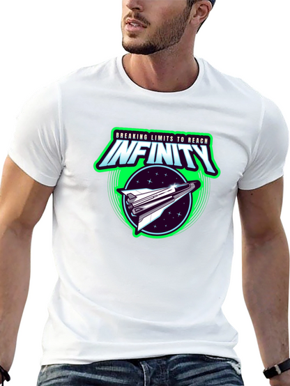 Infinity Space Shuttle Graphic Black T-Shirt