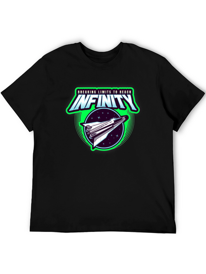 Infinity Space Shuttle Graphic Black T-Shirt