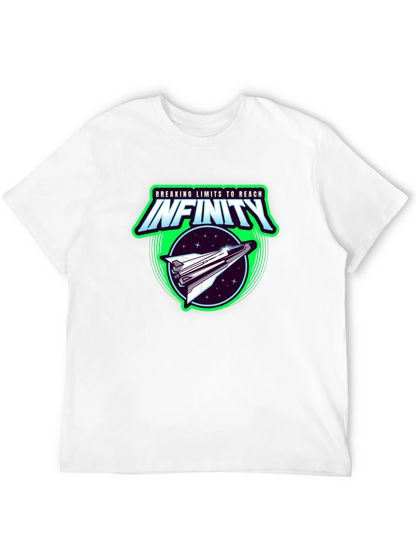 Infinity Space Shuttle Graphic Black T-Shirt