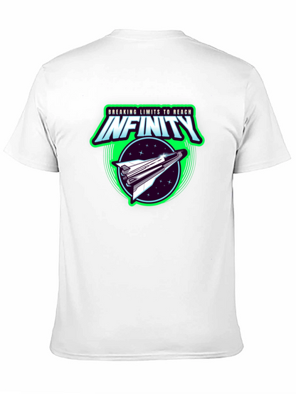 Infinity Space Shuttle Graphic Black T-Shirt