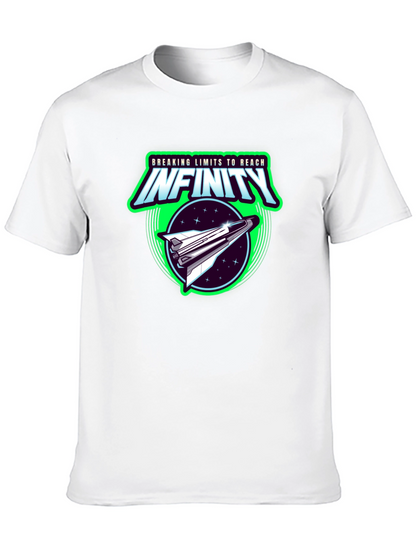 Infinity Space Shuttle Graphic Black T-Shirt