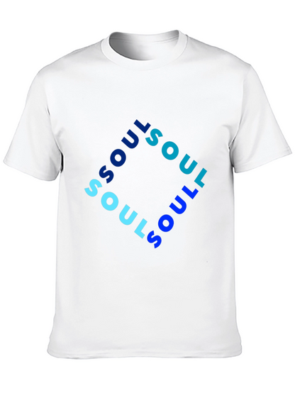 Soul Graphic Print Mens Black T-Shirt