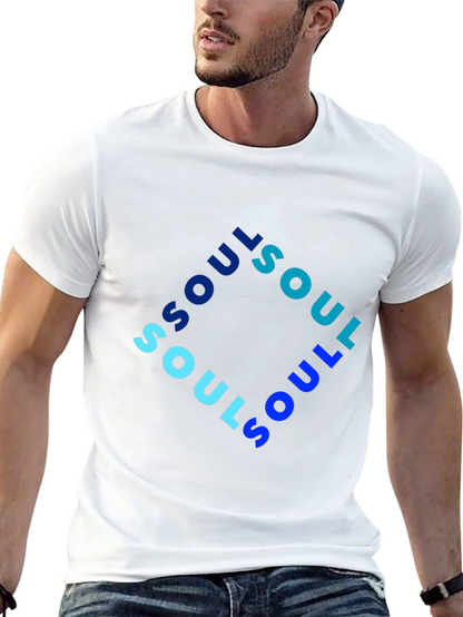 Soul Graphic Print Mens Black T-Shirt