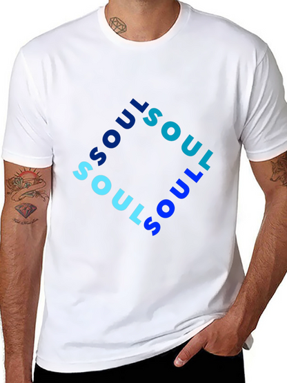 Soul Graphic Print Mens Black T-Shirt