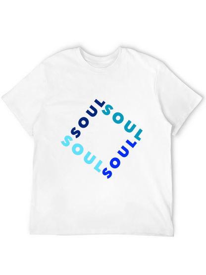 Soul Graphic Print Mens Black T-Shirt