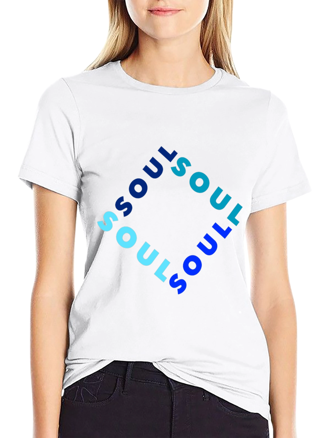Soul Graphic Print Mens Black T-Shirt