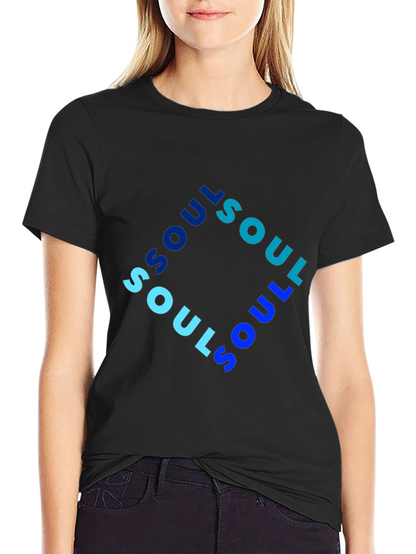 Soul Graphic Print Mens Black T-Shirt