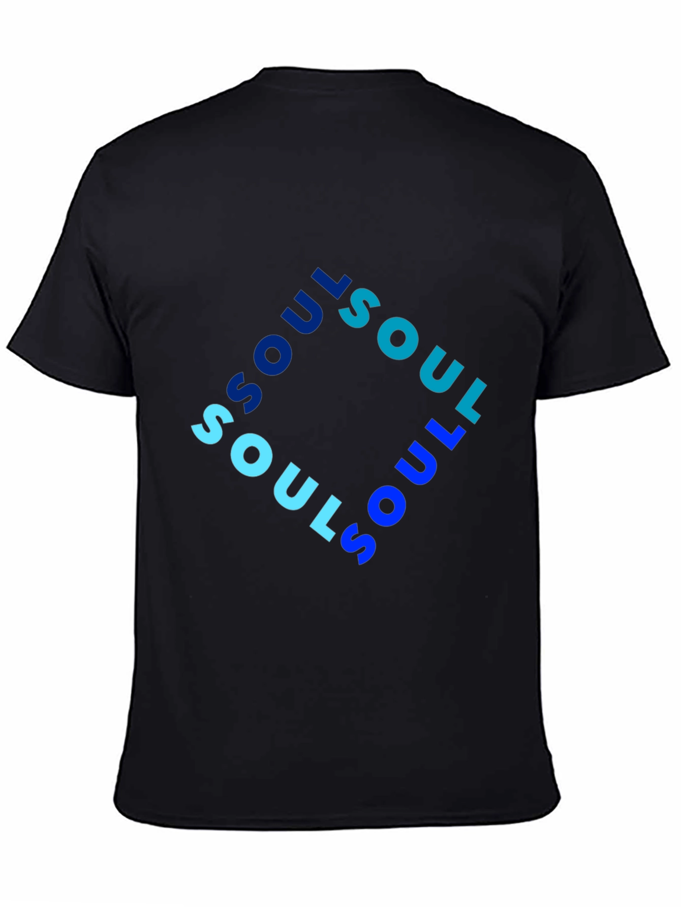Soul Graphic Print Mens Black T-Shirt