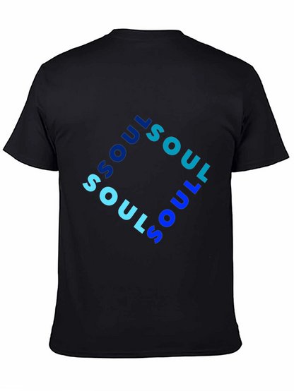 Soul Graphic Print Mens Black T-Shirt